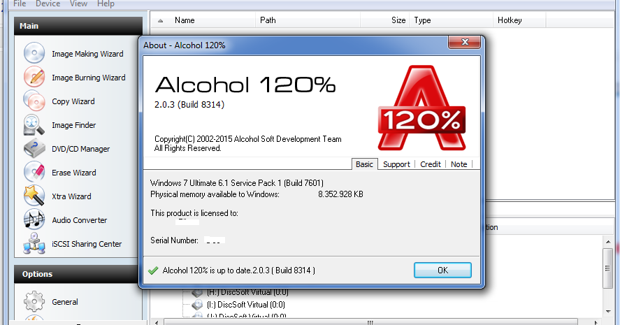 Alcohol 120 License Key